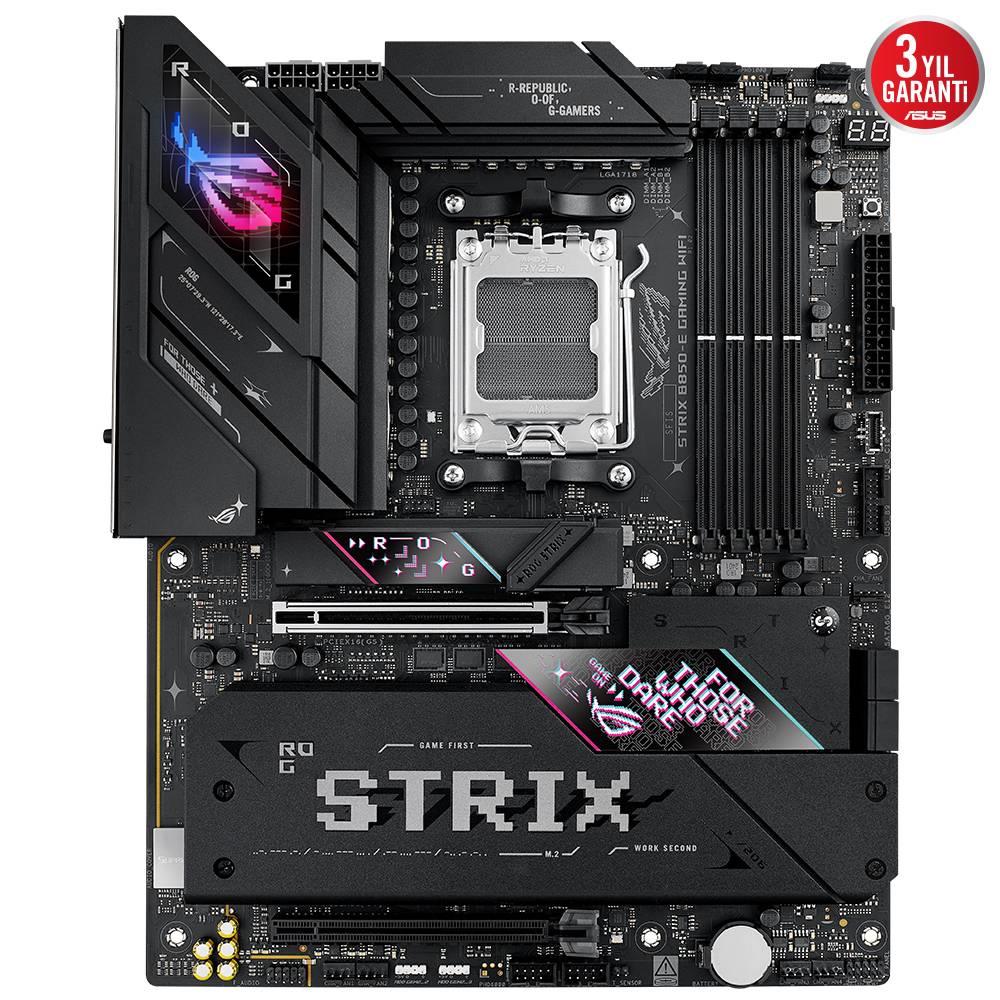 ASUS ROG STRIX B850-E GAMING WIFI 8000MHz OC DDR5 Soket AM5 M.2 USB4 HDMI DP ATX Anakart