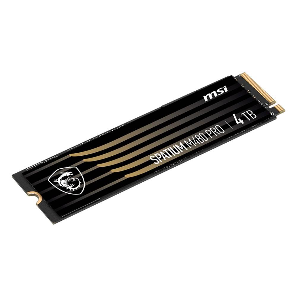 MSI 4TB SPATIUM M480 PRO Gen4 M.2 2280 SSD 6000MB Okuma / 4500MB Yazma