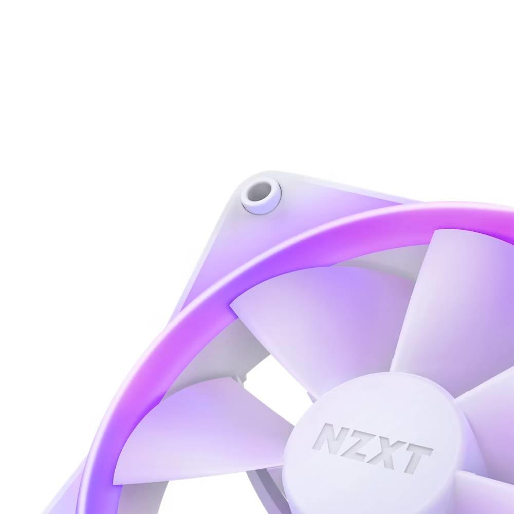 NZXT F120 RGB 120mm Beyaz Kontrolcülü Üçlü Kasa Fanı