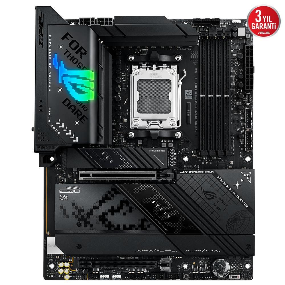ASUS ROG STRIX X870-F GAMING WIFI 8000MHz OC DDR5 Soket AM5 M.2 HDMI DP ATX Anakart