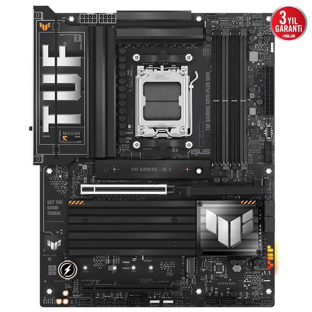 ASUS TUF GAMING X870-PLUS WIFI 8000MHz OC DDR5 Soket AM5 M.2 HDMI ATX Anakart
