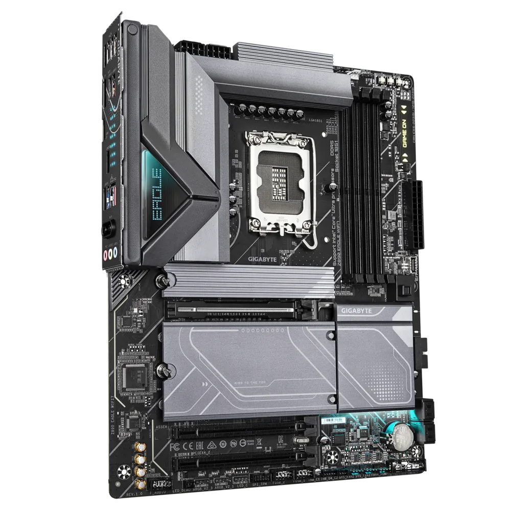 GIGABYTE Z890 EAGLE WIFI7 9200MHz OC DDR5 Soket 1851 M.2 DP Thunderbolt 4 ATX Anakart