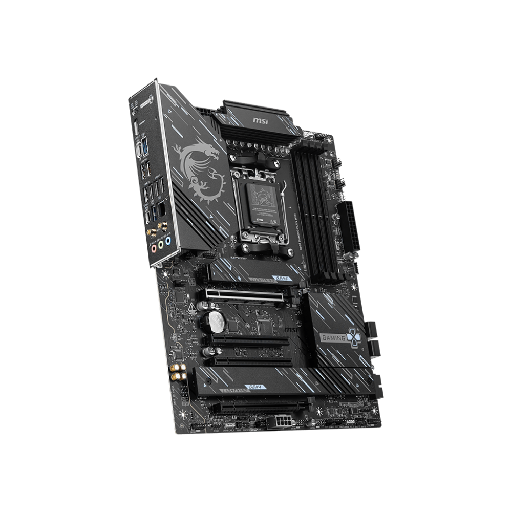 MSI X870 GAMING PLUS WIFI 8200MHz OC WiFi 7 DDR5 Soket AM5 M.2 HDMI Type-C Display ATX Anakart