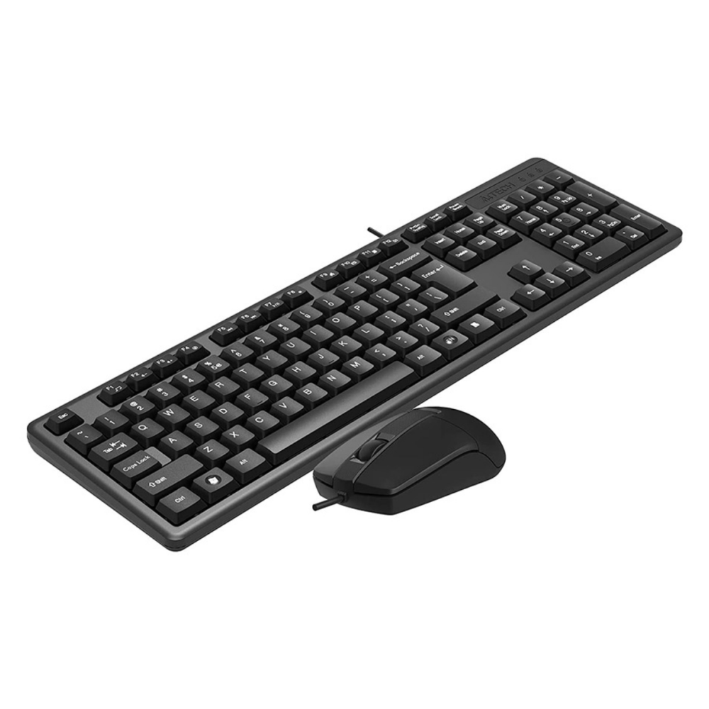 A4 Tech KR-3330 Siyah Türkçe Q Kablolu Klavye Mouse Set