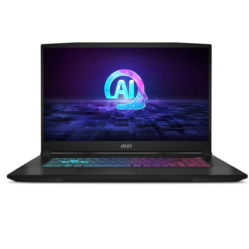 MSI NB KATANA A17 AI B8VG-862XTR R9-8945HS 32GB DDR5 RTX4070 GDDR6 8GB 1TB SSD 17.3" FHD 144Hz DOS Gaming Notebook