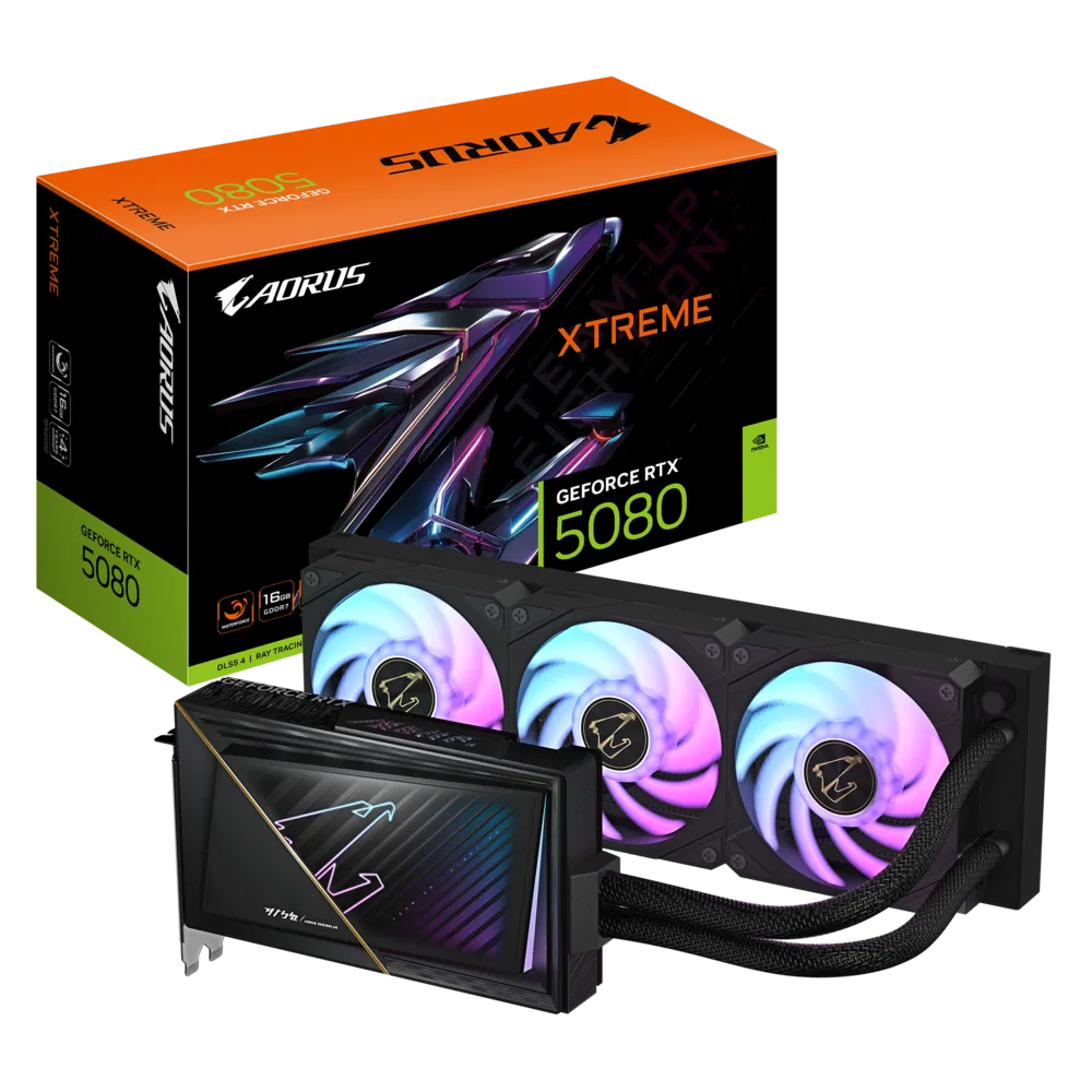 GIGABYTE GeForce RTX 5080 AORUS XTREME WATERFORCE 16G GDDR7 DLSS 4 256 Bit Ekran Kartı