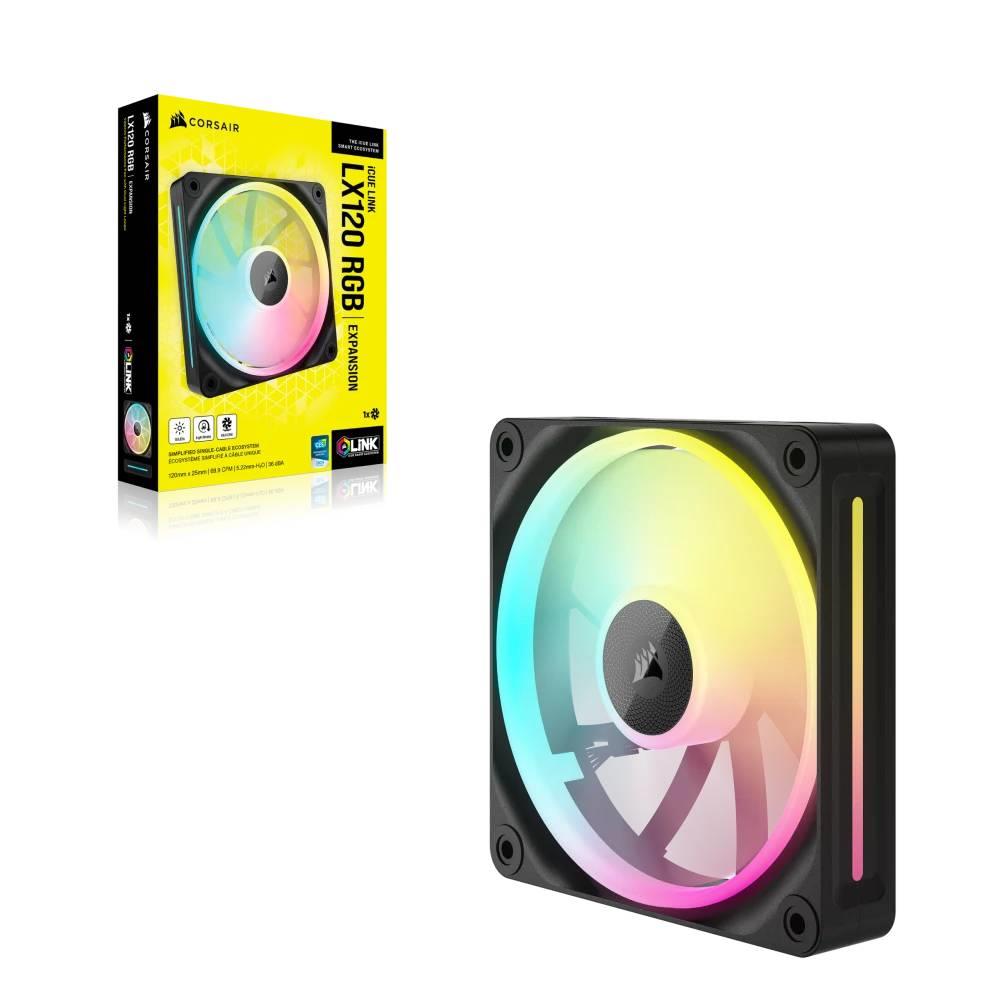 CORSAIR iCUE LINK LX120 RGB 120mm PWM Siyah Tekli Kasa Fanı