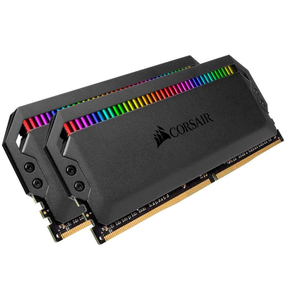 CORSAIR 16GB (2x8GB) Dominator Platinium RGB Siyah 3200MHz CL16 DDR4 XMP Dual Kit Ram