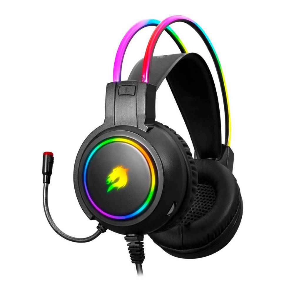 GameBooster H18L Firefly RGB 7.1 Surround Siyah Gaming Kulaklık