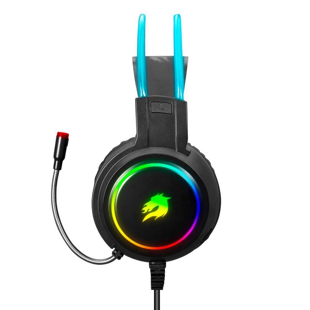 GameBooster H18L Firefly RGB 7.1 Surround Siyah Gaming Kulaklık