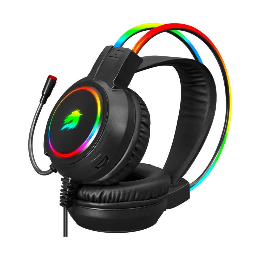 GameBooster H18L Firefly RGB 7.1 Surround Siyah Gaming Kulaklık