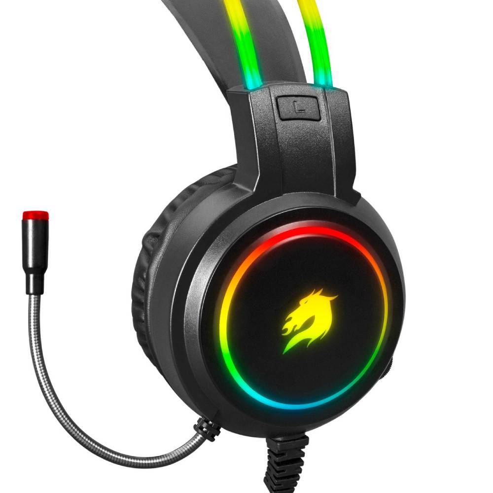 GameBooster H18L Firefly RGB 7.1 Surround Siyah Gaming Kulaklık