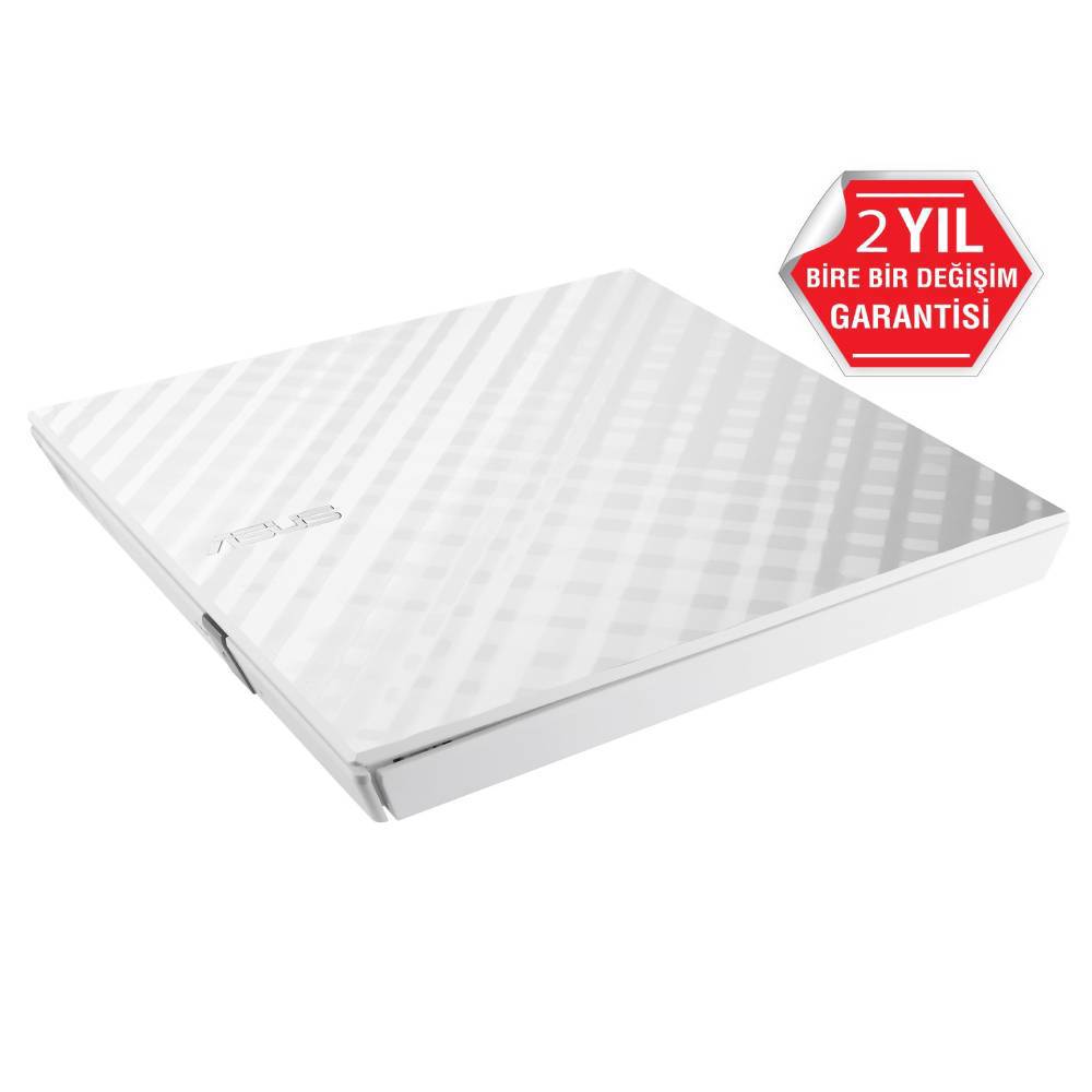 ASUS SDRW-08D2S-U Lite 8X Harici Slim Beyaz DVD Yazıcı