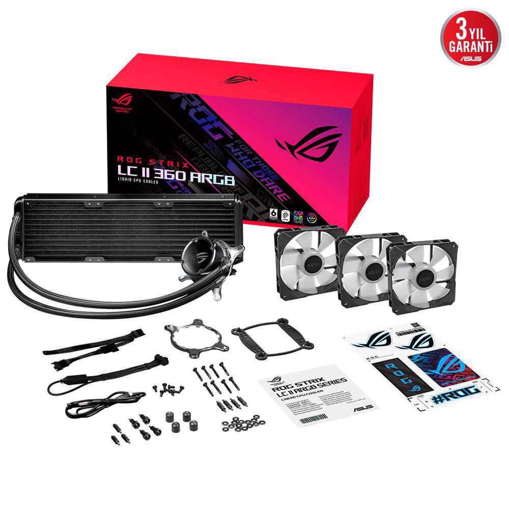 ASUS ROG STRIX LC II 360 V3 360mm ARGB İşlemci Sıvı Soğutucu