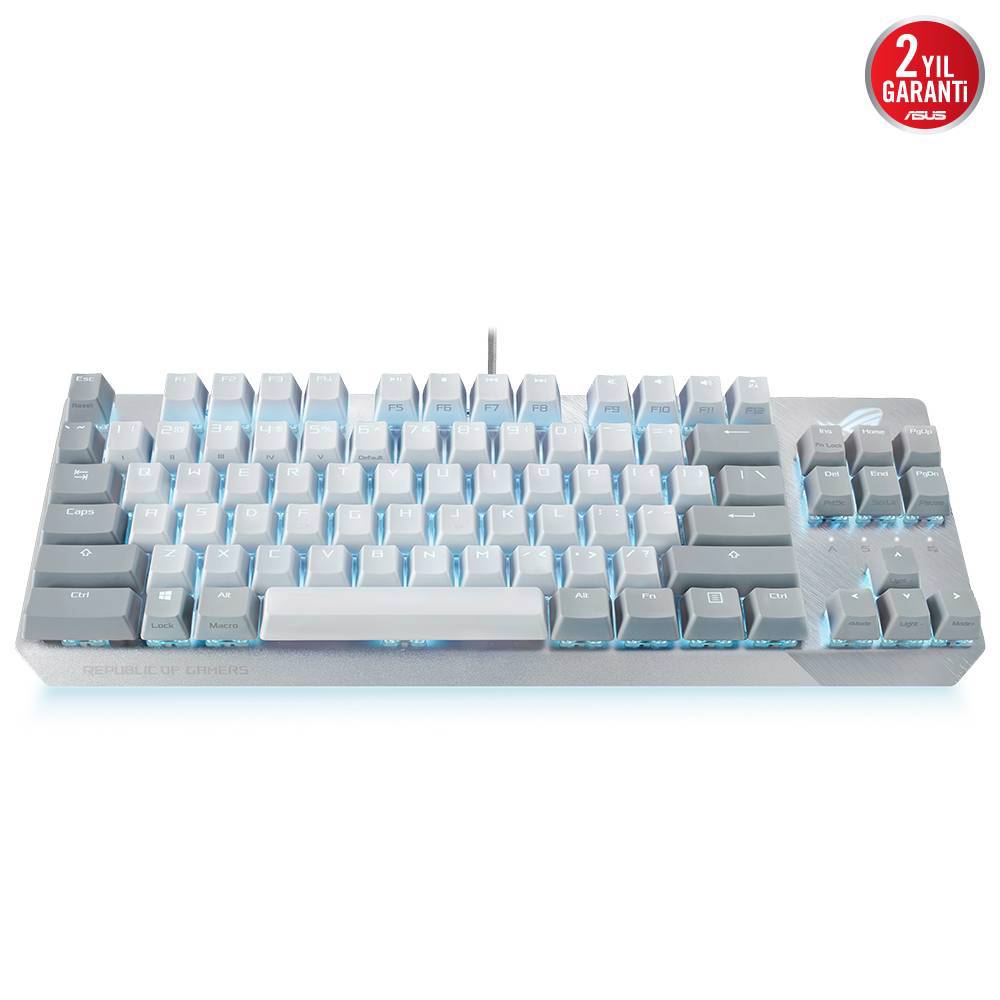 ASUS ROG STRIX SCOPE TKL ROG NX Red Beyaz RGB Mekanik Gaming Klavye