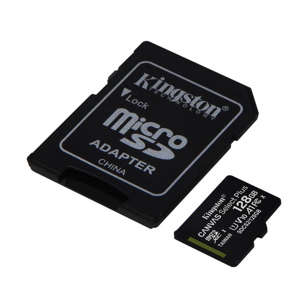 Kingston 128GB Canvas Select Plus microSD Adaptörlü Hafıza Kartı