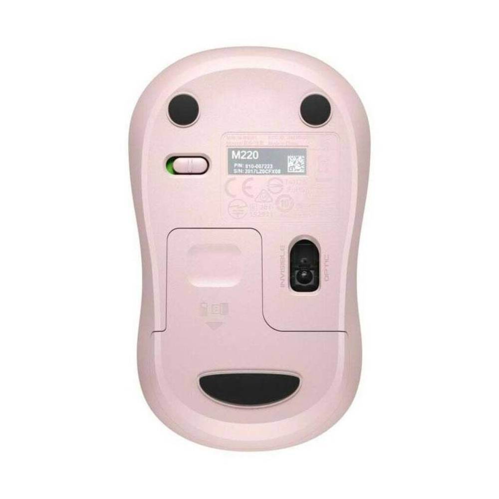 Logitech M221 Sessiz Pembe Kablosuz Mouse