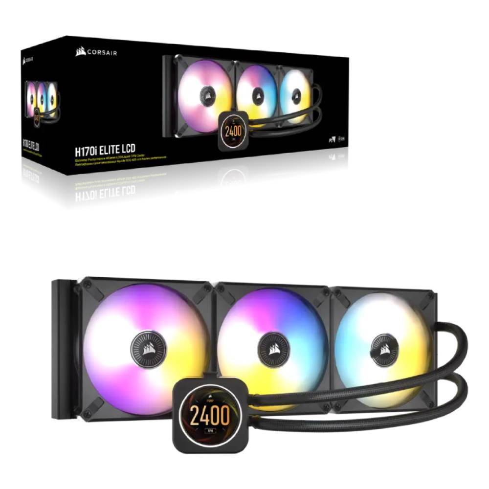 CORSAIR iCUE H170i ELITE IPS LCD RGB 420mm İşlemci Sıvı Soğutucu