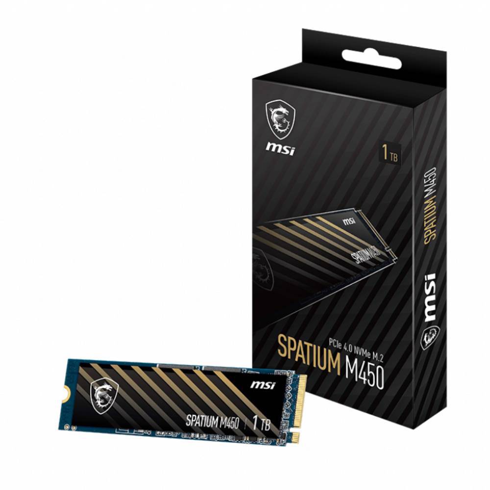 MSI 1TB SPATIUM M450 Gen4 M.2 2280 SSD (3600MB Okuma / 3000MB Yazma)