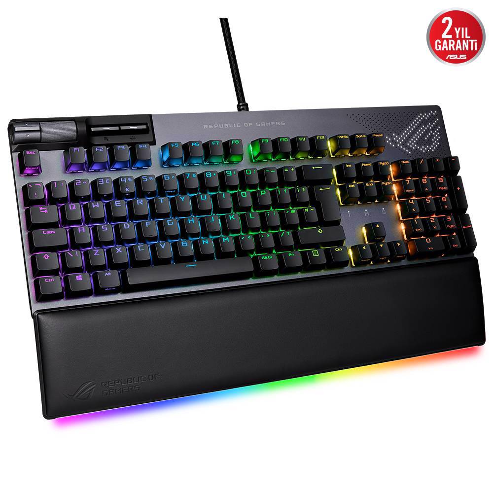 ASUS ROG STRIX FLARE II Red Animate Hot Swappable Mekanik Gaming Klavye