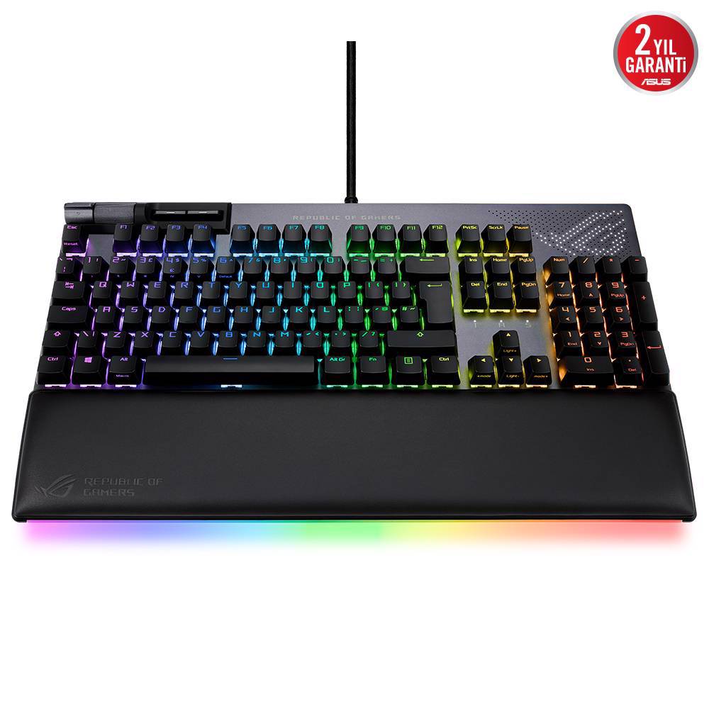 ASUS ROG STRIX FLARE II Red Animate Hot Swappable Mekanik Gaming Klavye
