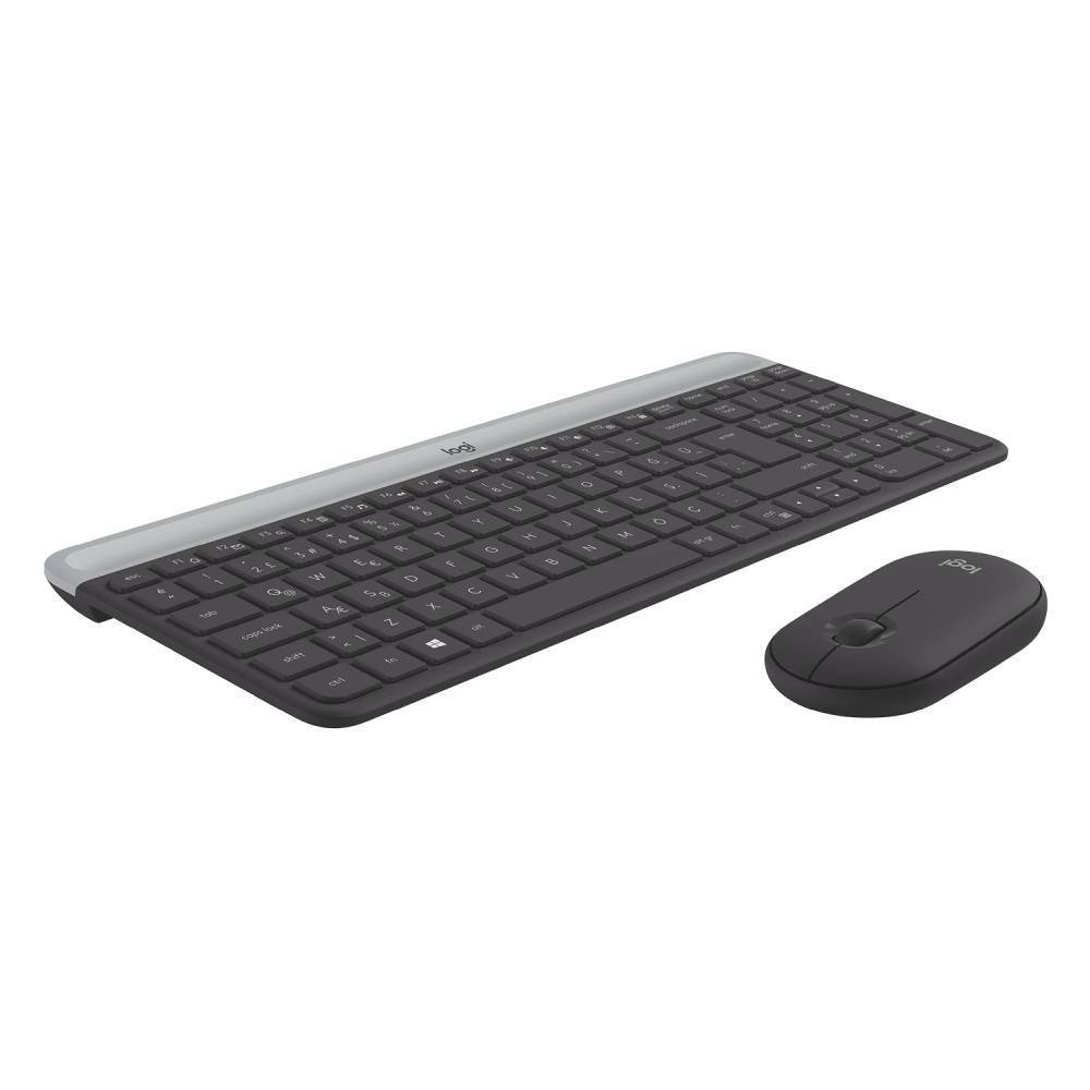 Logitech MK470 Siyah Türkçe Q Kablosuz Klavye Mouse Set