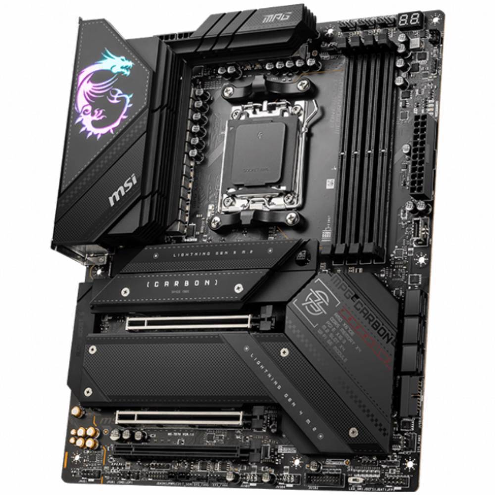 MSI MPG X670E CARBON WIFI 6000MHz(OC) DDR5 Soket AM5 M.2 ATX Anakart