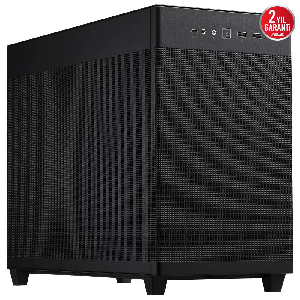 ASUS Prime AP201 USB 3.2 Mesh Siyah MicroATX Kasa görsel 1