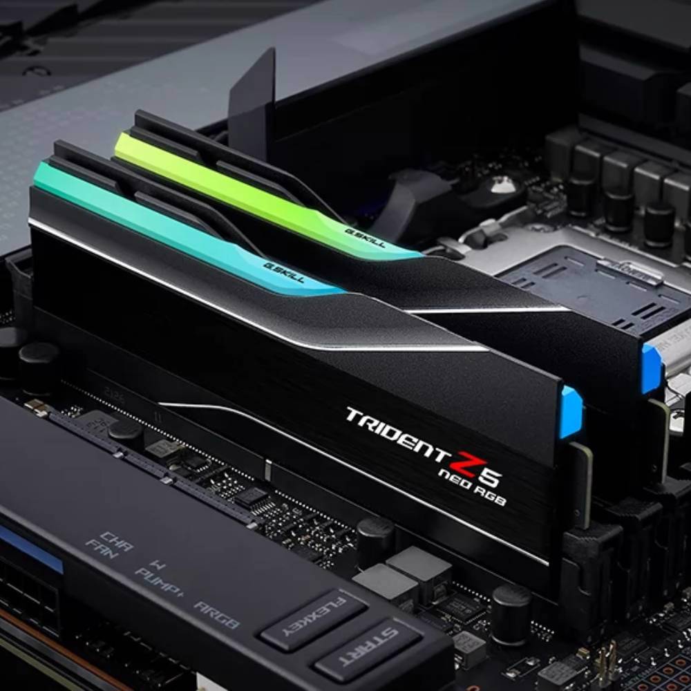 GSKILL 32GB (2x16GB) Trident Z5 Neo RGB 6000MHz CL36 DDR5 EXPO Dual Kit Ram