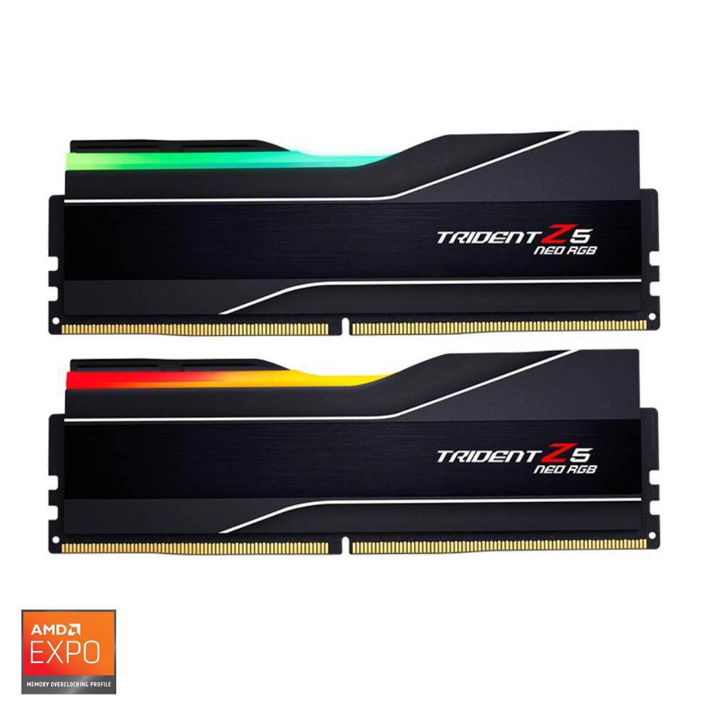 GSKILL 32GB (2x16GB) Trident Z5 Neo RGB 6000MHz CL36 DDR5 EXPO Dual Kit Ram