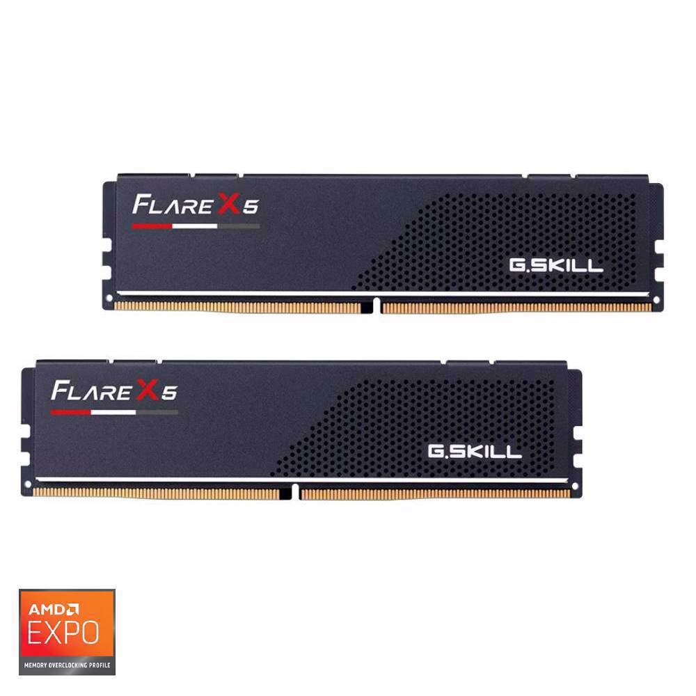 GSKILL 64GB (2x32GB) Flare X5 6000MHz CL30 DDR5 AMD EXPO Siyah Dual Kit Ram