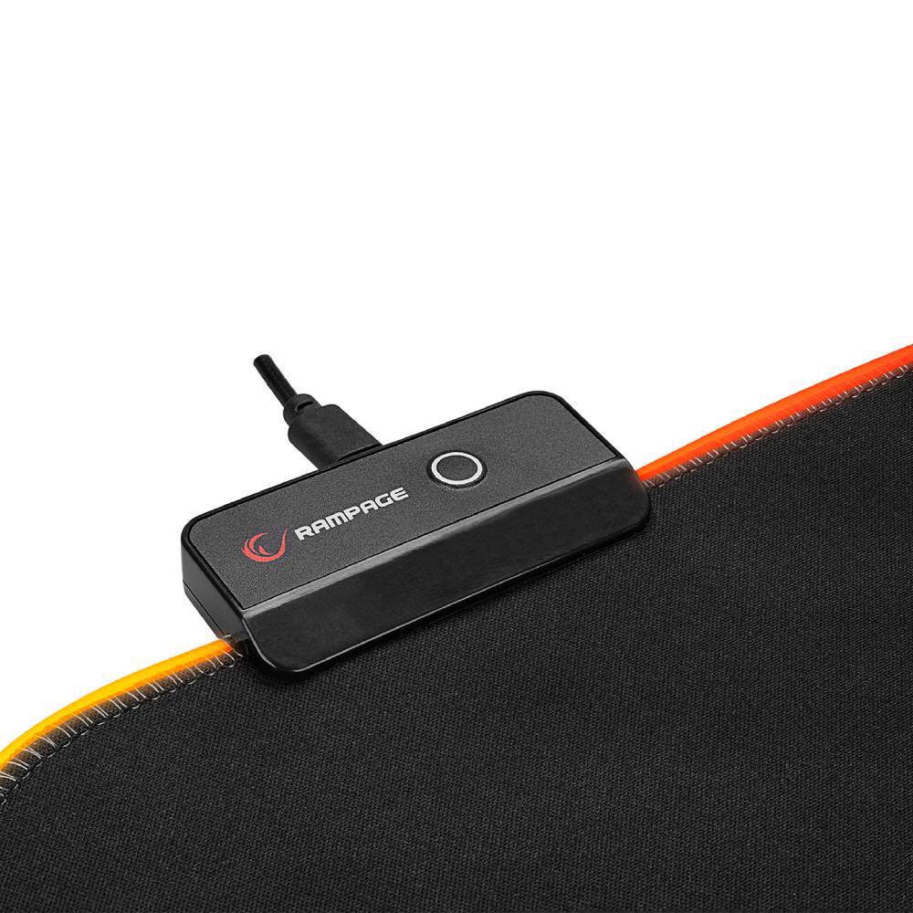 Rampage MP-24 BLITZ RGB XL Siyah RGB Ledli Gaming Mouse Pad