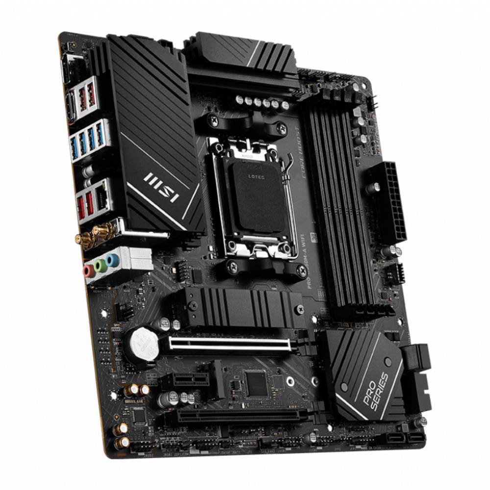 MSI PRO B650M-A WIFI 6400MHz(OC) DDR5 Soket AM5 HDMI DP M.2 USB 3.2 mATX Anakart