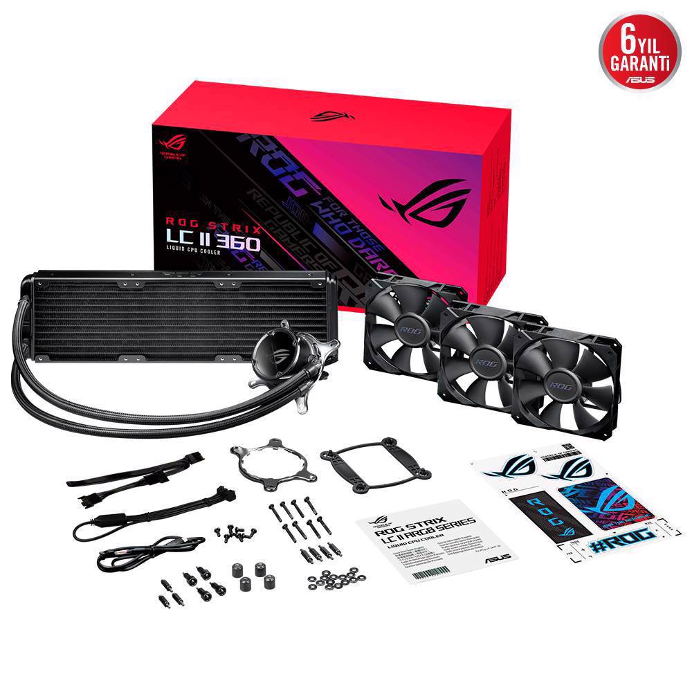 ASUS ROG STRIX LC II V3 360mm Siyah İşlemci Sıvı Soğutucu
