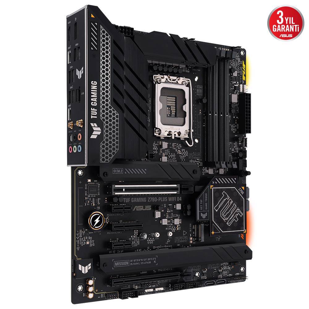 ASUS TUF GAMING Z790-PLUS WIFI D4 5333MHz(OC) DDR4 Soket 1700 M.2 HDMI DP ATX Anakart