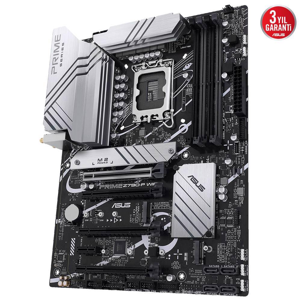 ASUS PRIME Z790-P WIFI 7200MHz(OC) DDR5 Soket 1700 M.2 HDMI DP ATX Anakart