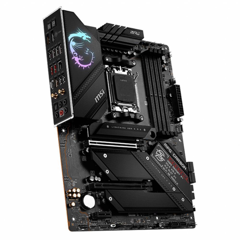 MSI MPG B650 CARBON WIFI 6600(OC) DDR5 Soket AM5 HDMI DP M.2 USB 3.2 ATX Anakart