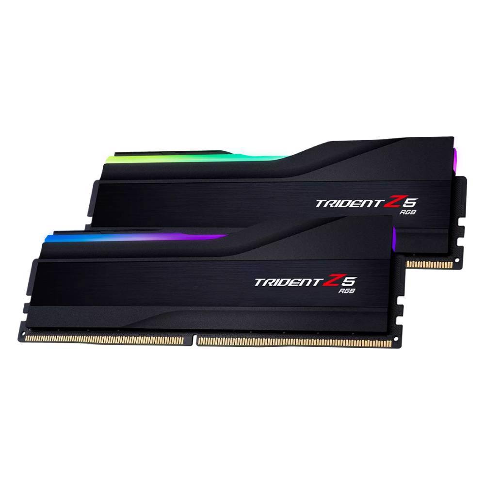 メモリー G.SKILL Trident Z  DDR5 64GB GSKILL 64GB (2x32GB) Trident Z5 RGB 6400MHz CL32 DDR5 1.4V Siyah