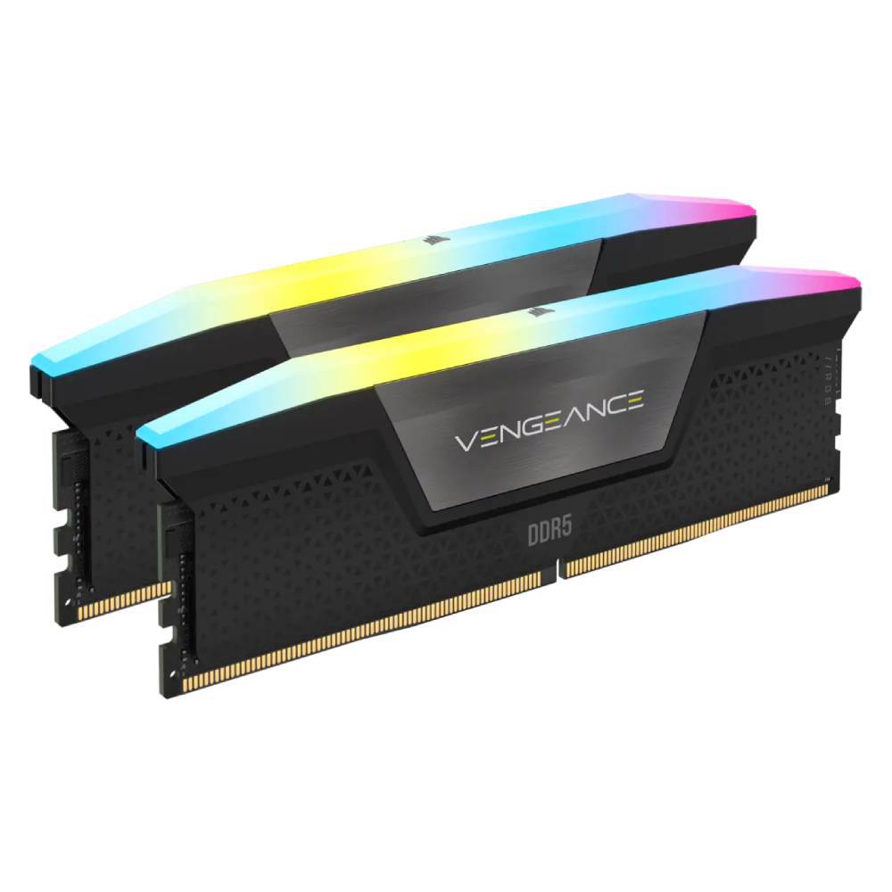 CORSAIR 32GB(2x16GB) Vengeance RGB 6000MHz CL40 DDR5 Siyah Dual Kit Ram