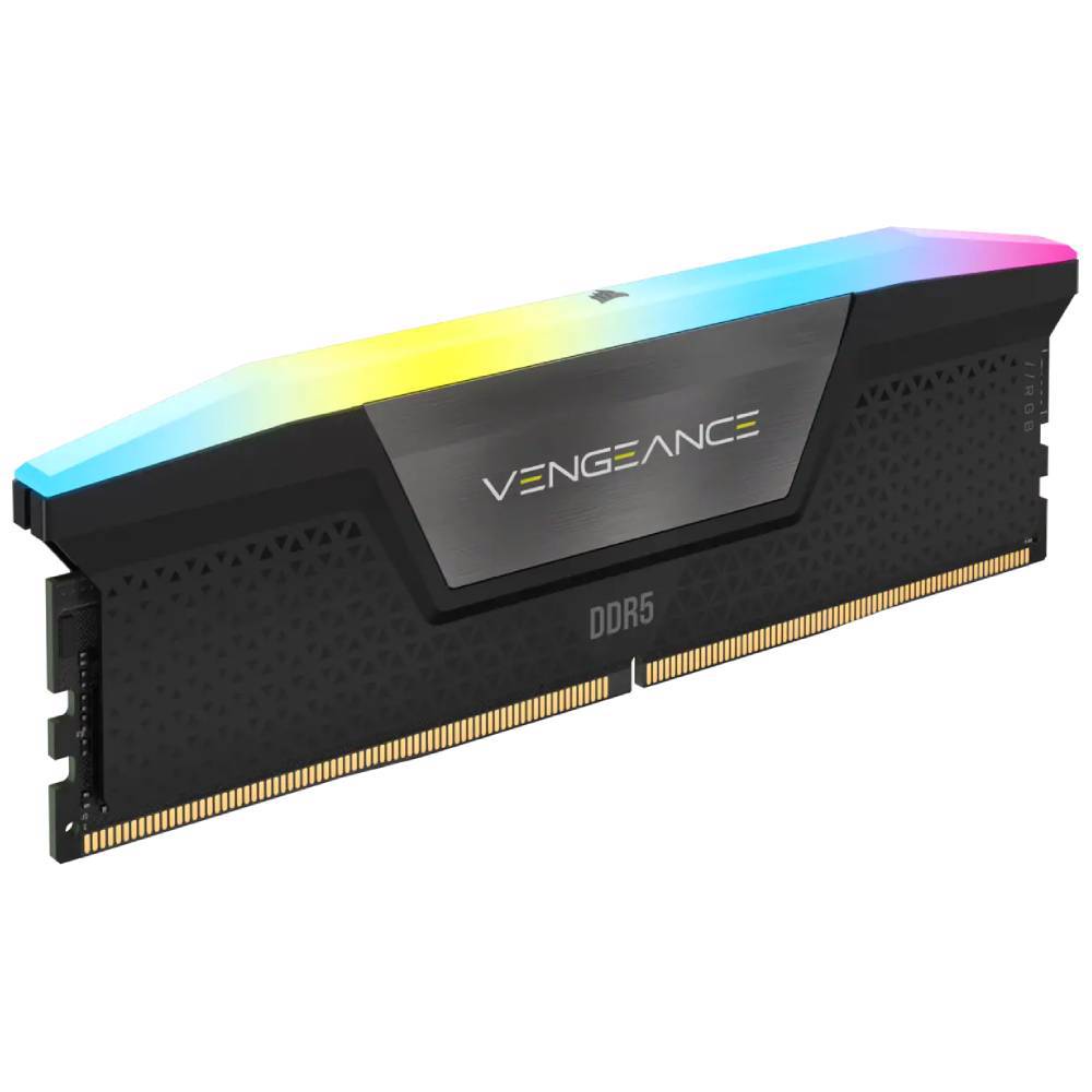CORSAIR 32GB(2x16GB) Vengeance RGB 6000MHz CL40 DDR5 Siyah Dual Kit Ram