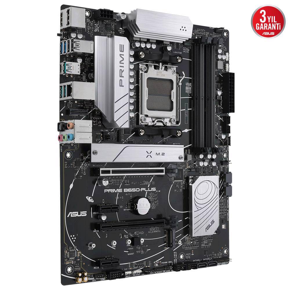 ASUS PRIME B650-PLUS-CSM 6400MHz OC DDR5 Soket AM5 M.2 HDMI DP ATX Anakart