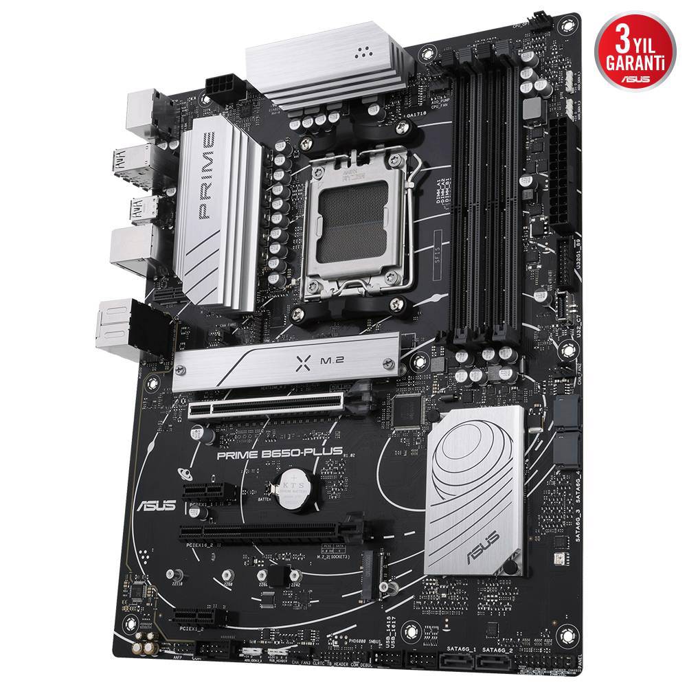 ASUS PRIME B650-PLUS-CSM 6400MHz OC DDR5 Soket AM5 M.2 HDMI DP ATX Anakart