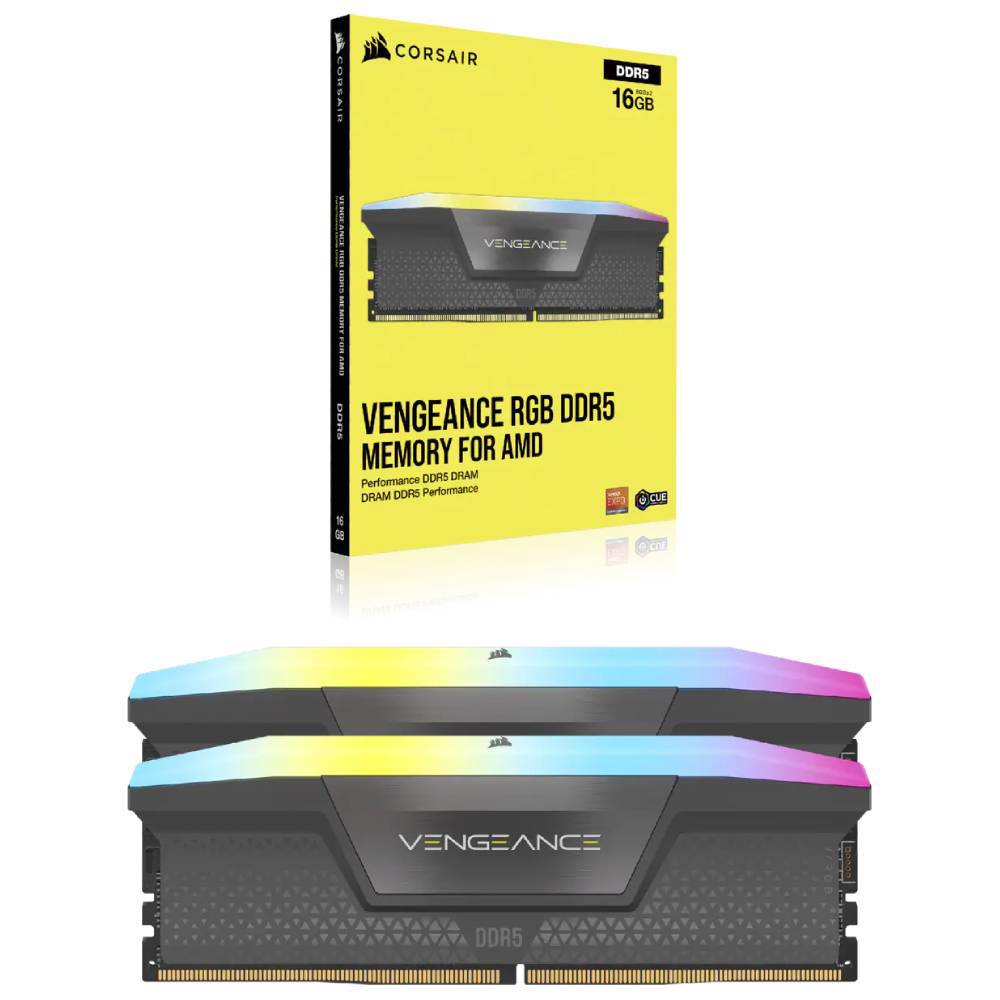 CORSAIR 32GB(2x16GB) Vengeance RGB 5600MHz CL36 DDR5 EXPO/XMP