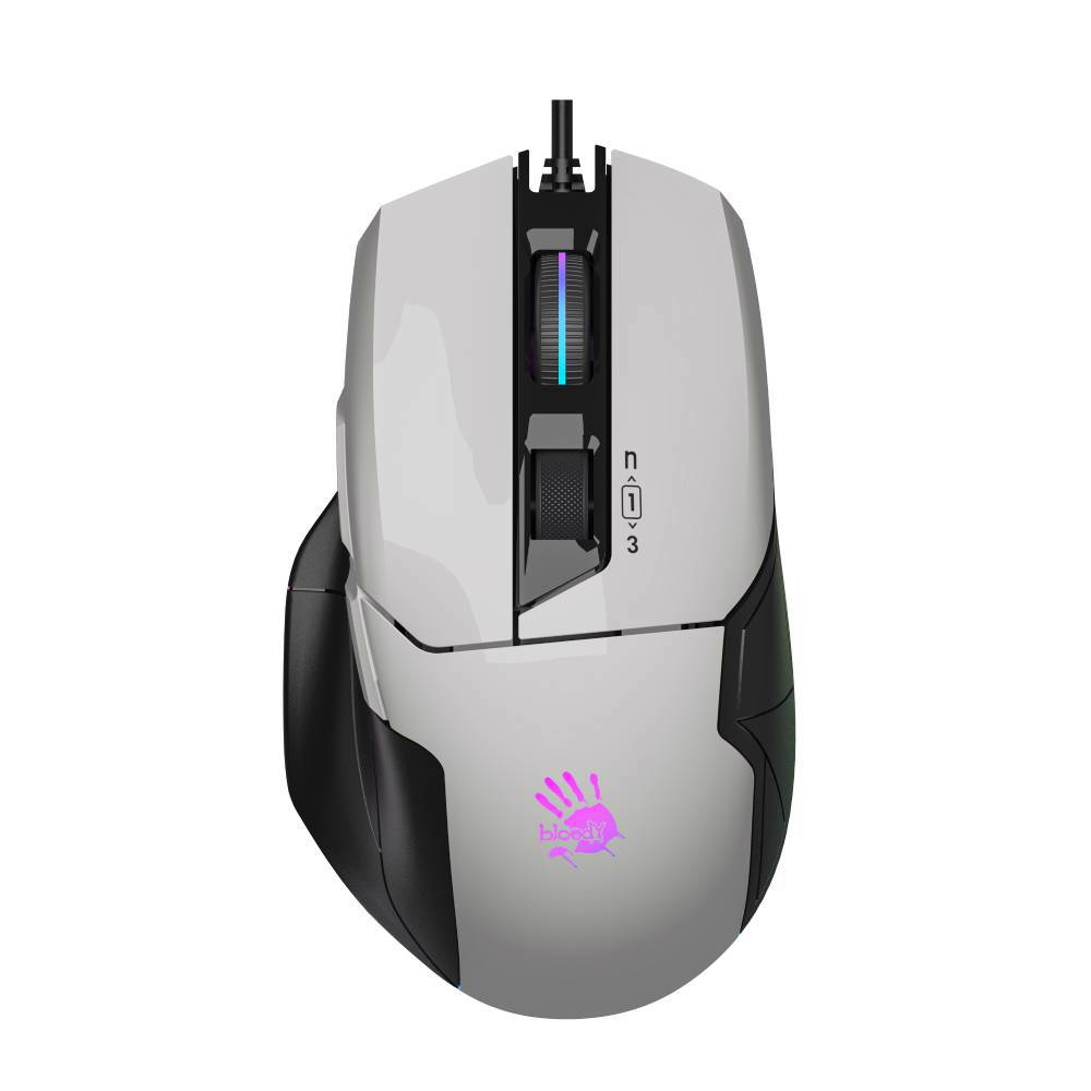 A4Tech Bloody W70 MAX 10000DPI Beyaz Kablolu RGB Gaming Mouse