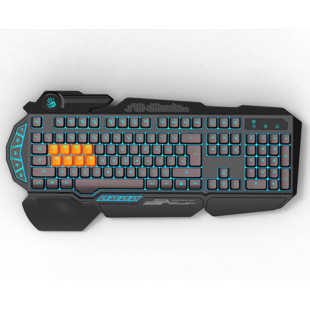 A4Tech Bloody B318 Q Optical Switch( Q,W,E,R,A,S,D,F) Neon Aydınlatmalı Mekanik Gaming Klavye