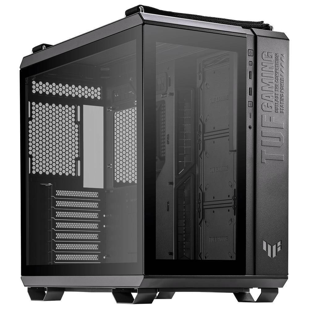 ASUS TUF GAMING GT502 v2 Tempered Glass RGB Siyah USB 3.2 Mid Tower Kasa görsel 1