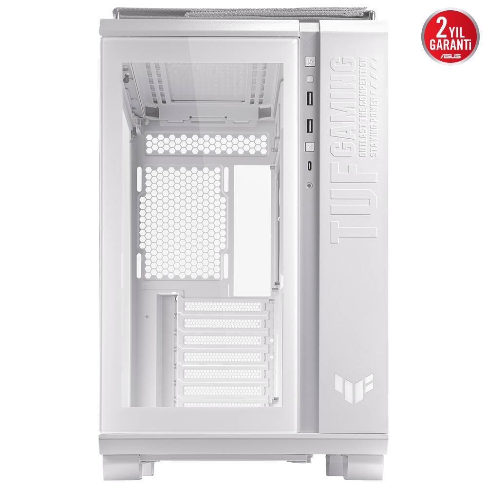 ASUS TUF GAMING GT502 Tempered Glass Beyaz USB 3.2 Mid Tower Kasa