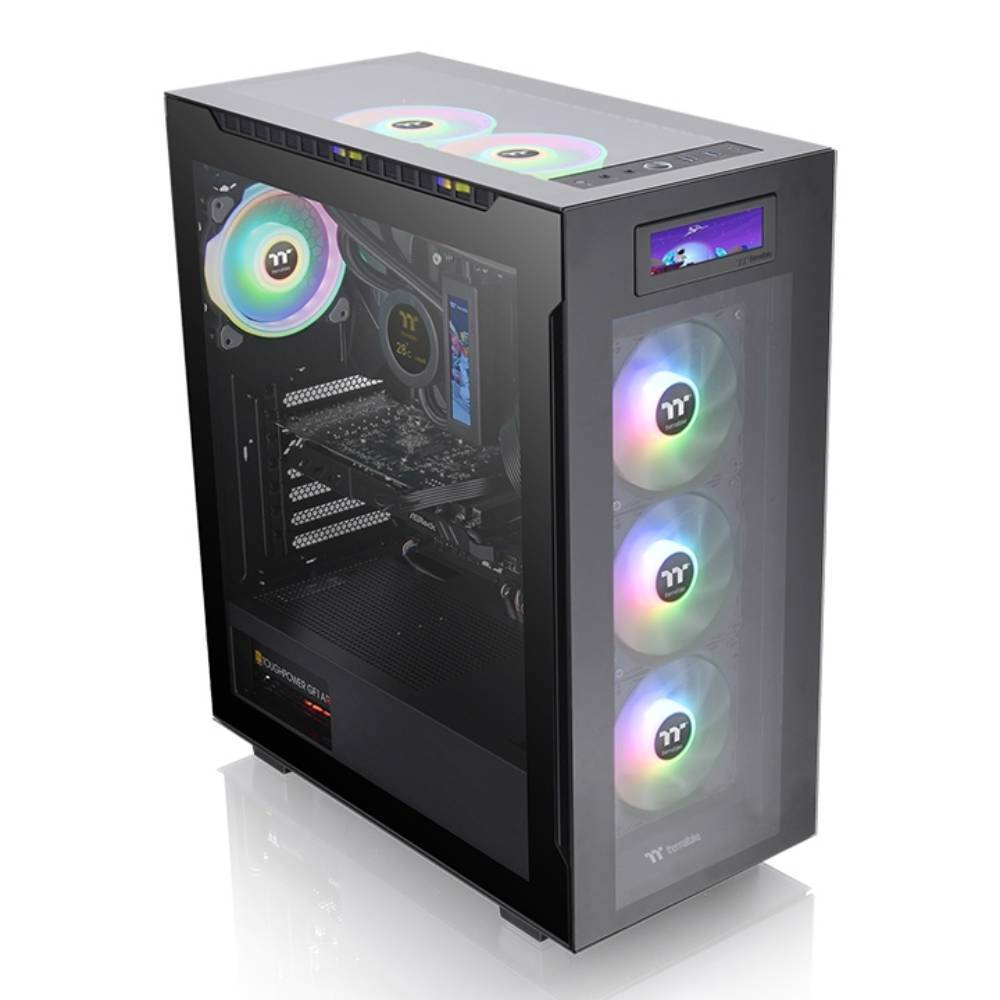 Thermaltake Divider 550 TG Ultra LCD Ekran USB 3.2 Mid Tower Kasa görsel 1