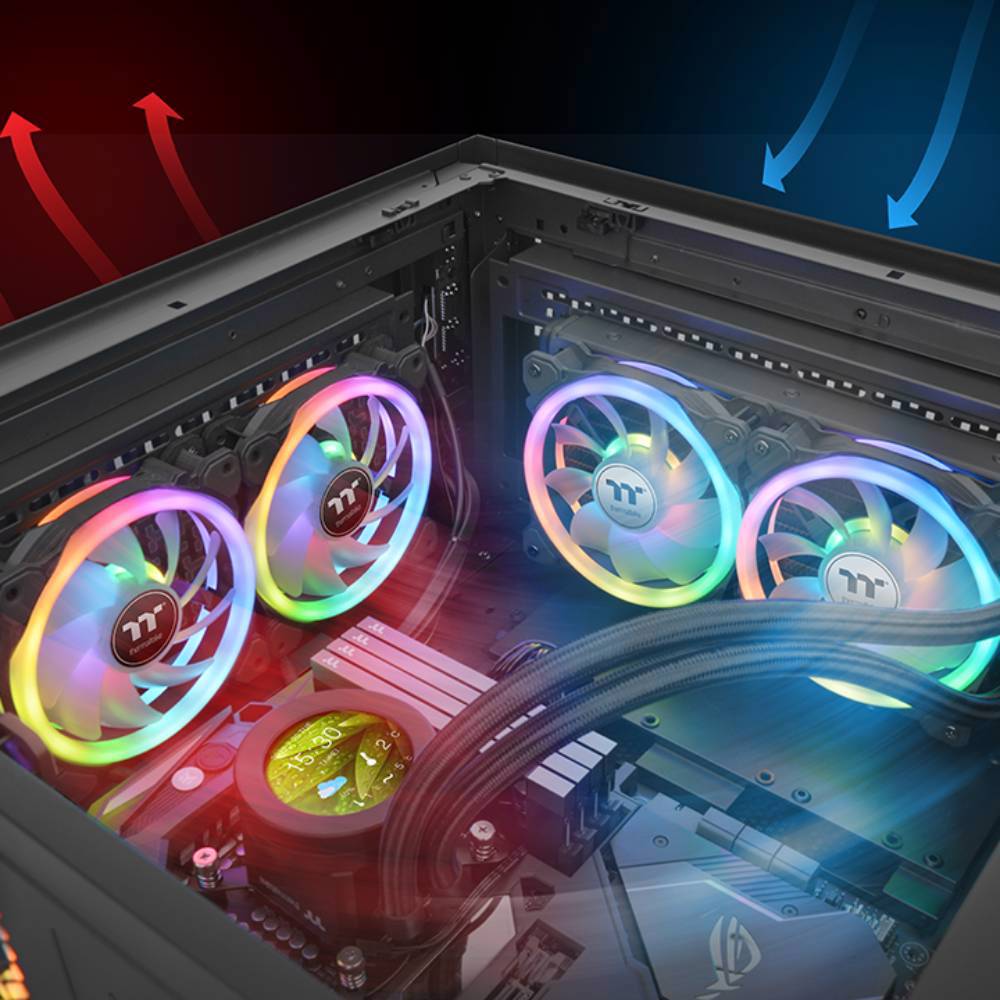 Thermaltake SWAFAN 12 RGB 120mm Kasa Fanı (3 Fan Pack)