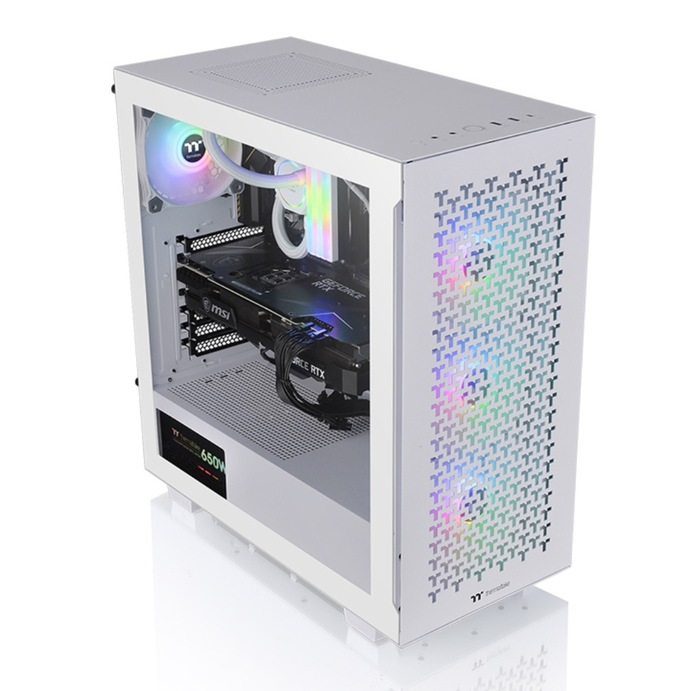 Thermaltake V350 TG ARGB Air Snow Beyaz ATX Mid Tower Kasa görsel 1